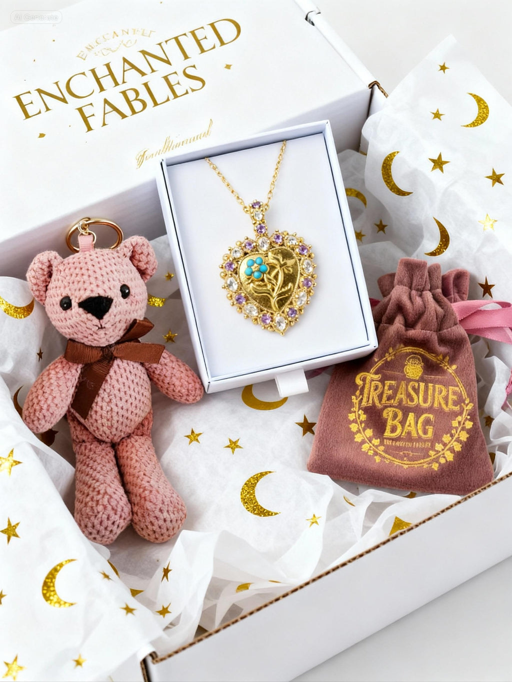 'Forget Me Not' Heart Pendant