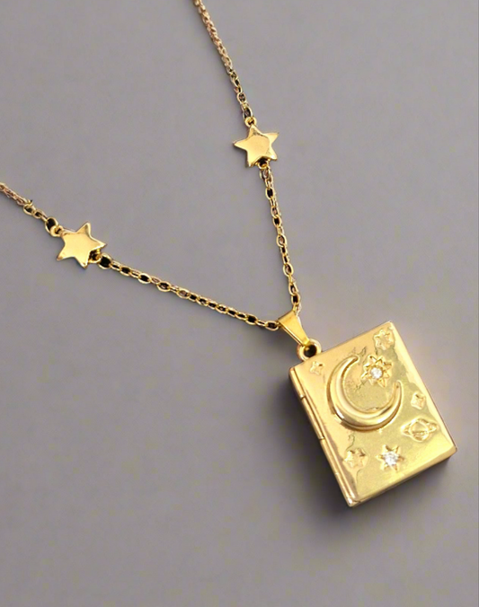 Enchanted Book Locket Necklace