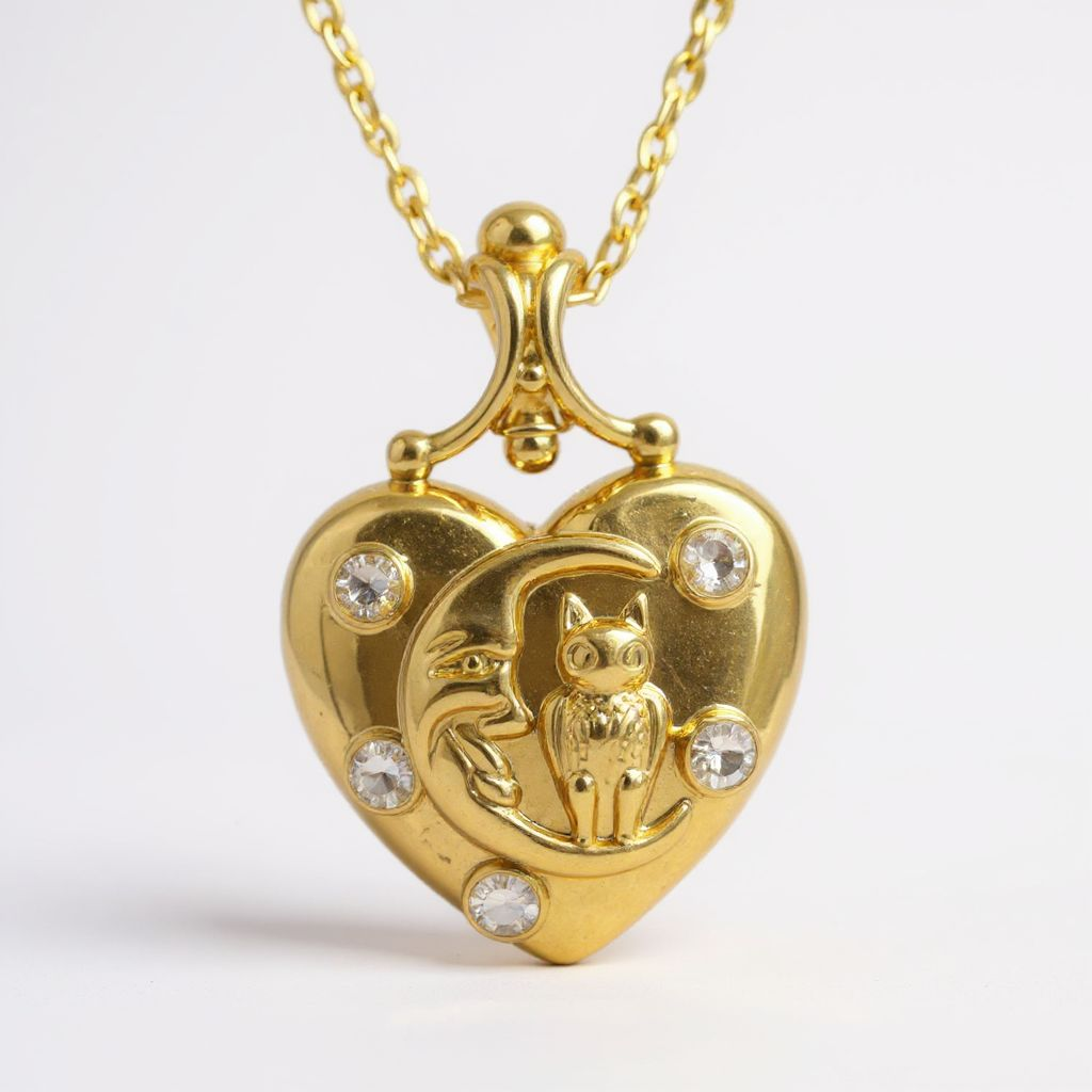 'The Owl & Moon' Keepsake Pendant