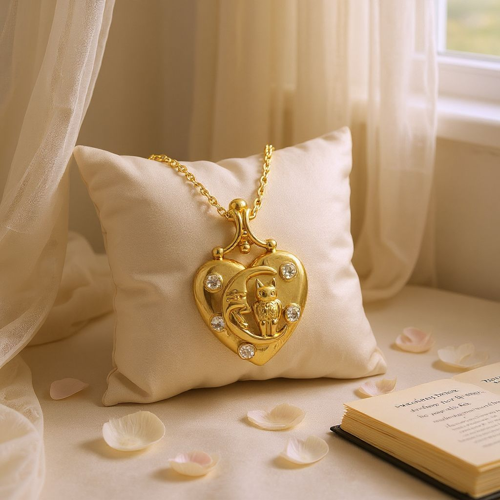 'The Owl & Moon' Keepsake Pendant