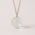 9ct Gold Crystal Quartz Orb Pendant - Enchanted Fables