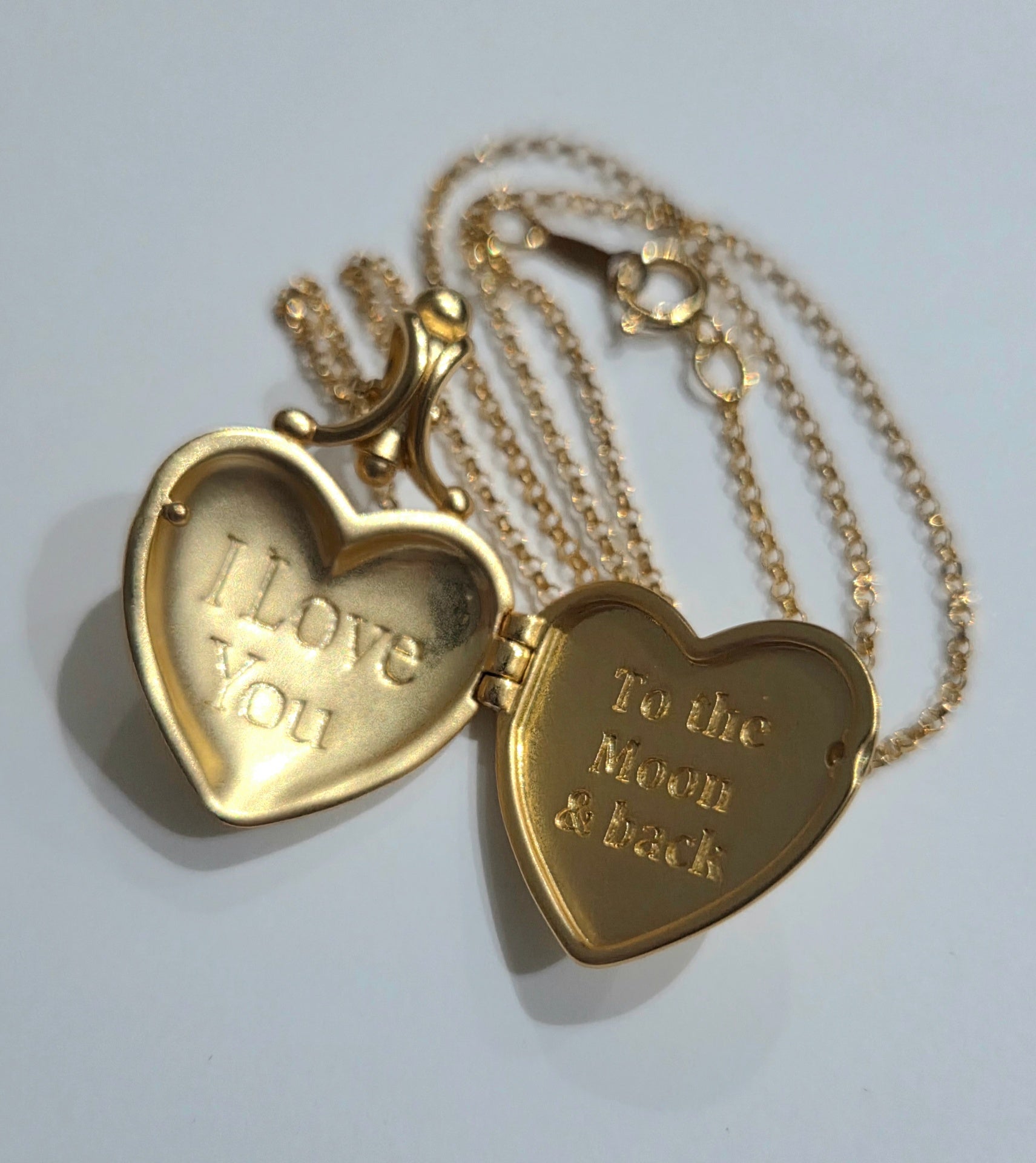 Moon & Owl Heart Locket - Enchanted Fables