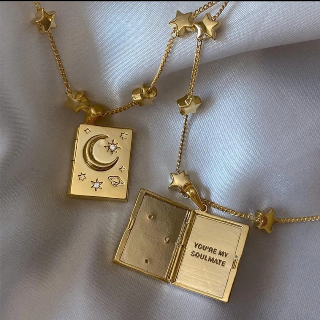 Enchanted Book Locket Necklace