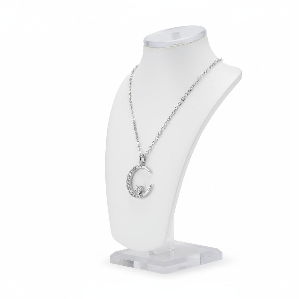 'The Moon & Star' Pendant Necklace