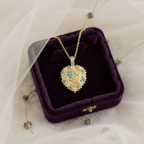 'Forget Me Not' Heart Pendant - Enchanted Fables